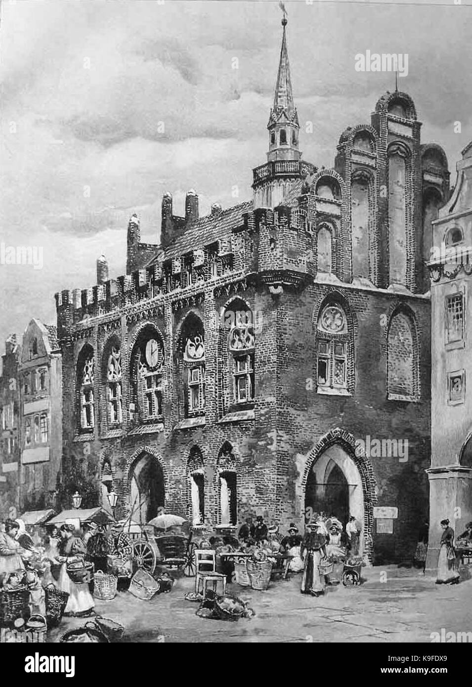 Marienburg Malbork Rathaus 1903 Foto Stock