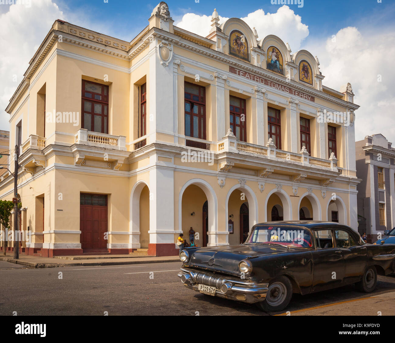 Il tomas terry theater in cienfuegos centro storico, cuba. Il centro storico di Cienfuegos è un sito patrimonio mondiale dell'UNESCO. Foto Stock