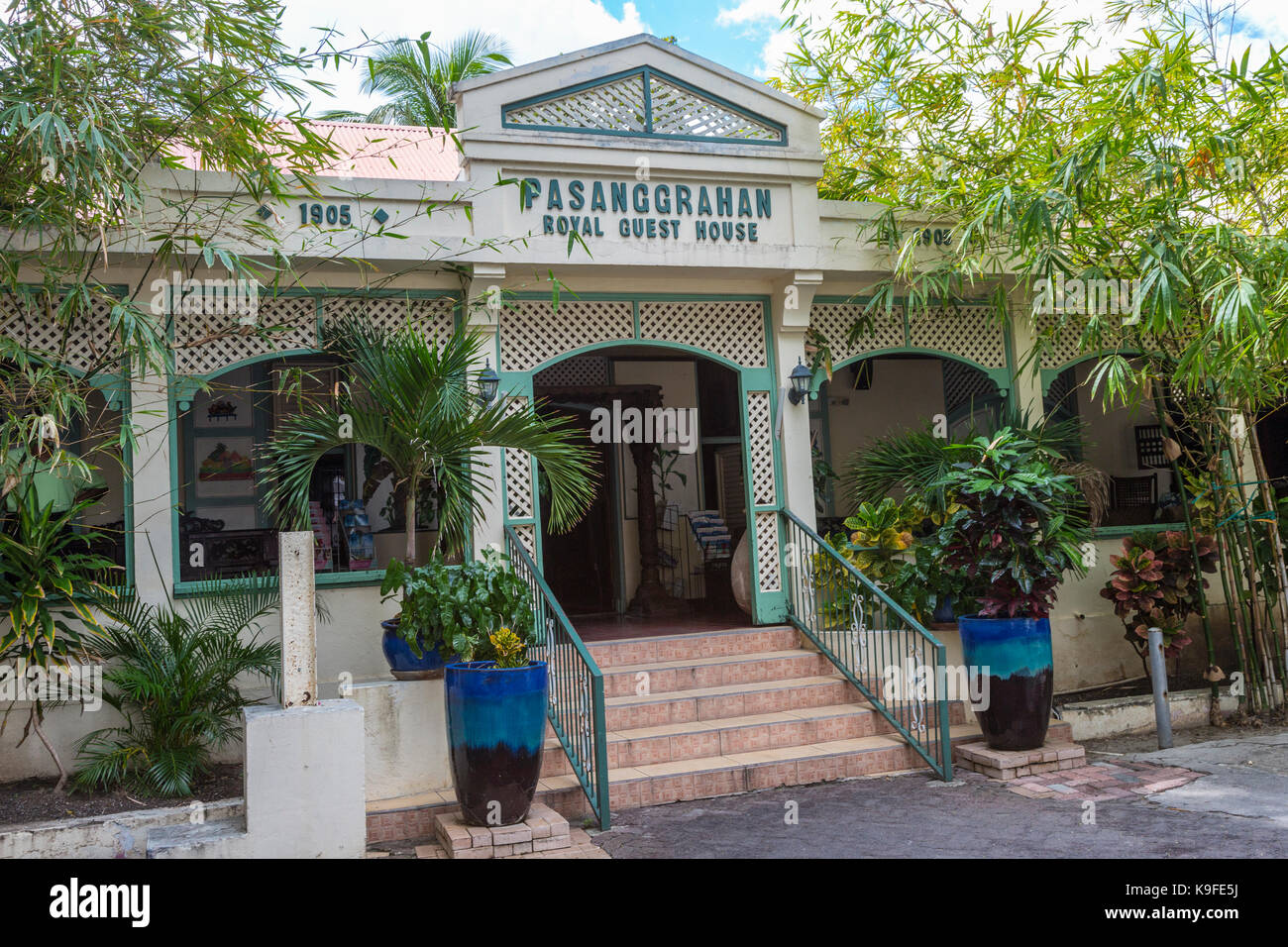 Philipsburg, Sint Maarten. Pasanggrahan Royal Guest House è un Boutique Hotel. Foto Stock