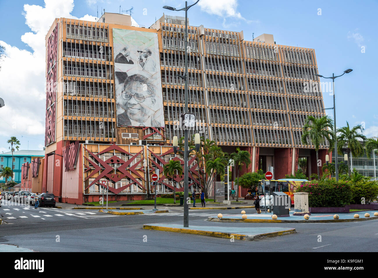 Fort-de-France, Martinica. Aime Cesaire Teatro. Foto Stock