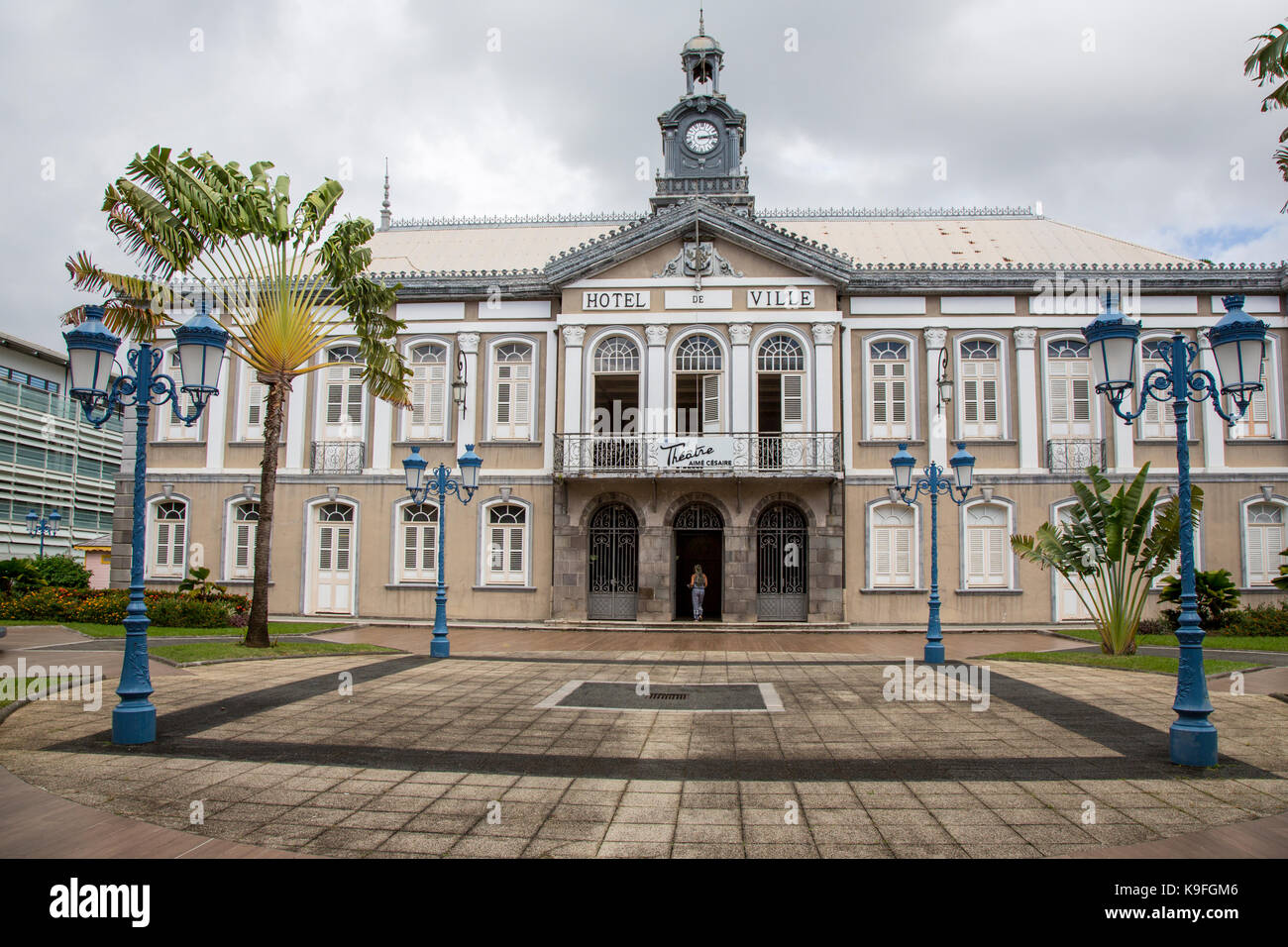 Fort-de-France, Martinica. Ex Hotel de Ville, Municipio. Foto Stock