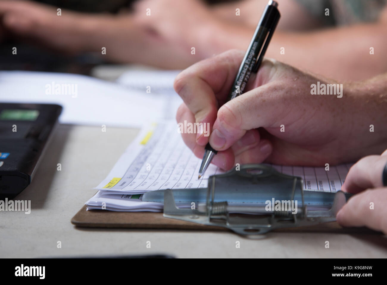 Dati di tracking Foto Stock