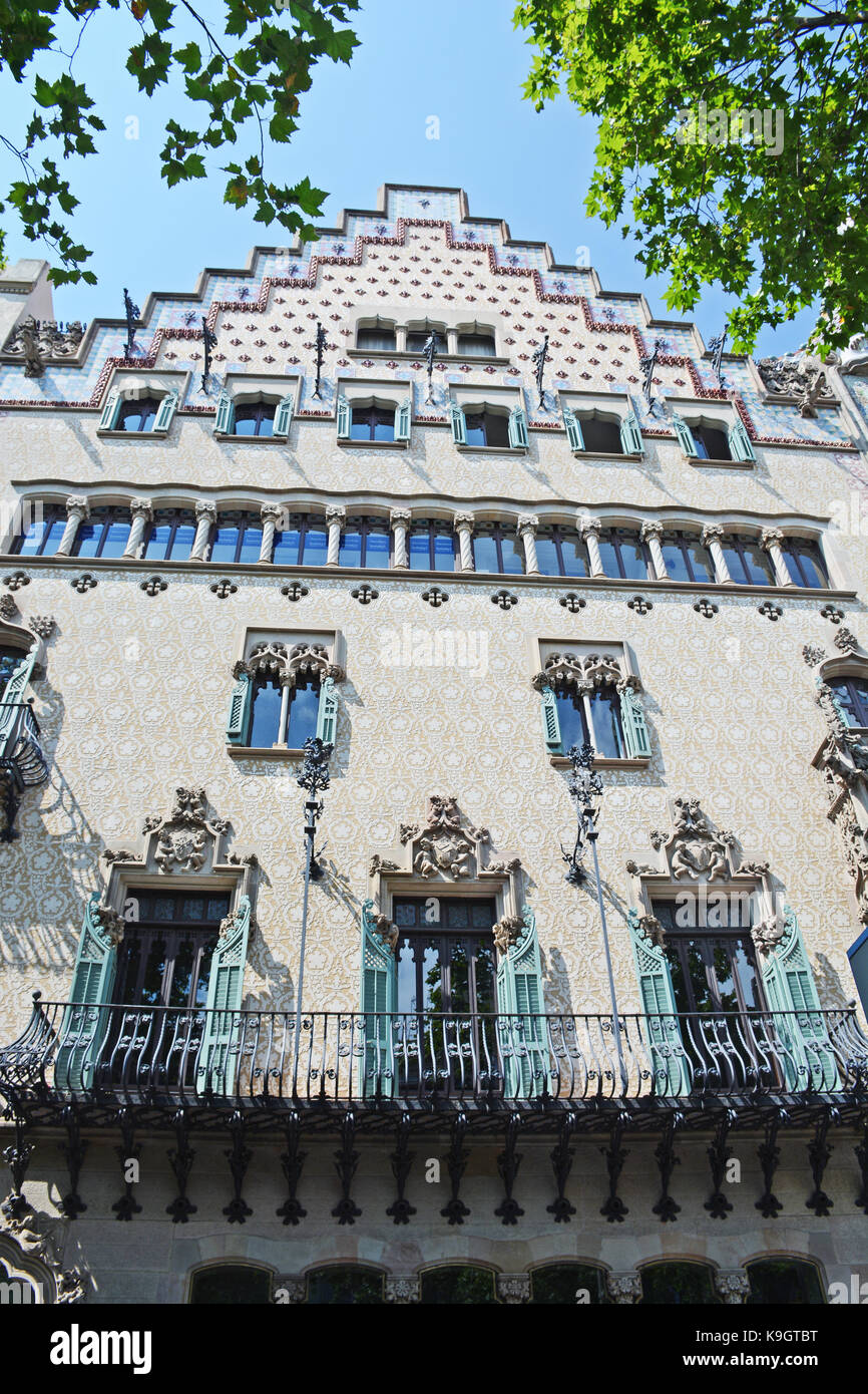 Casa Amatller da Puig i Cadafalch Barcelona, Spagna Foto Stock