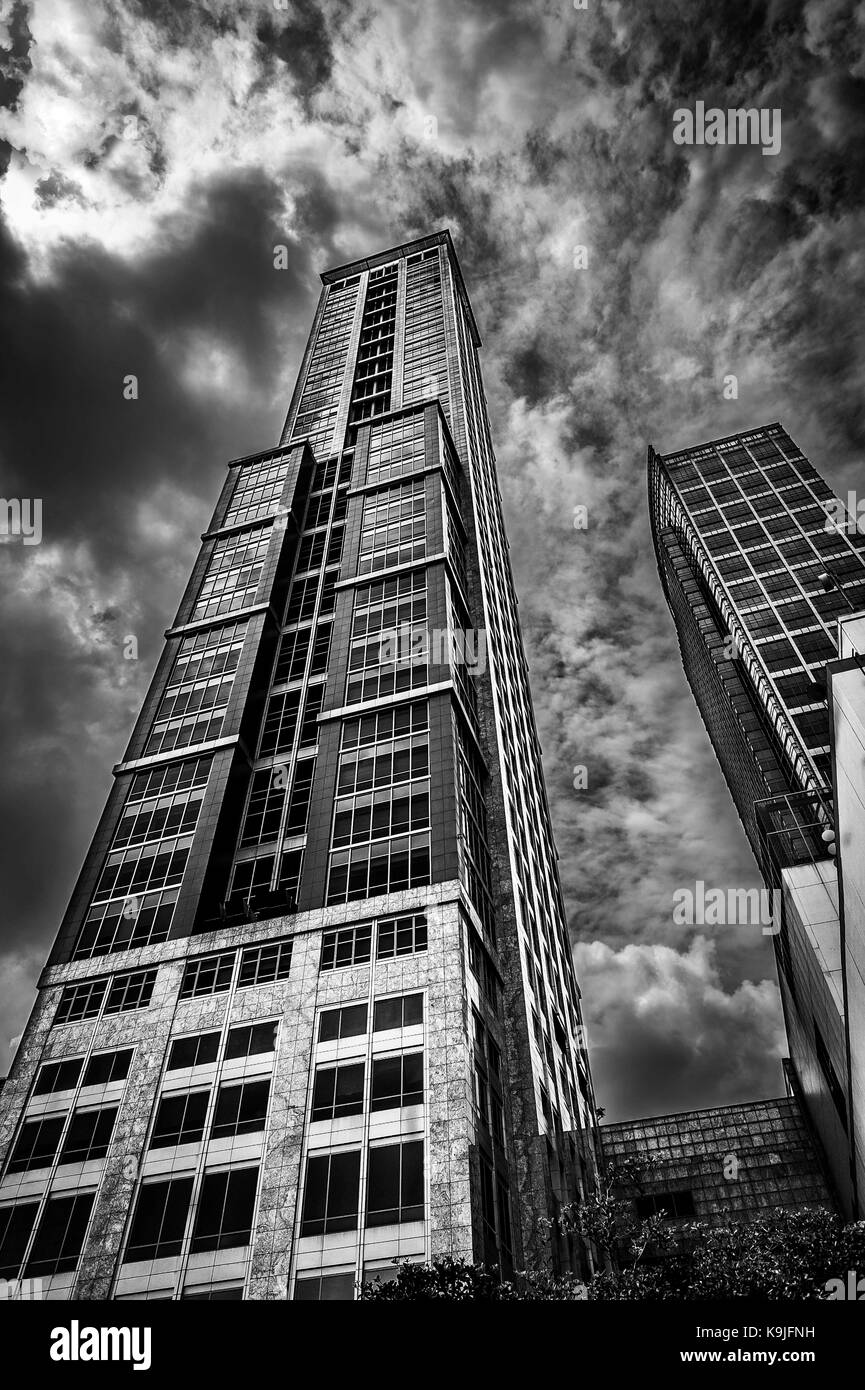 Moody in bianco e nero. Foto Stock