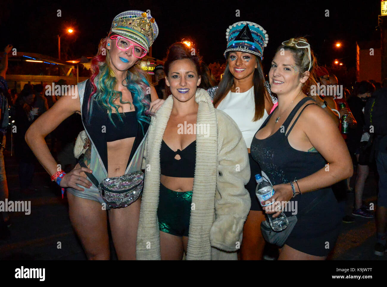 Las Vegas, Nevada - Settembre 22, 2017 - i frequentatori del festival a la vita è bella festival in Downtown Las Vegas - Photo credit: Ken Howard/Alamy Live News Foto Stock