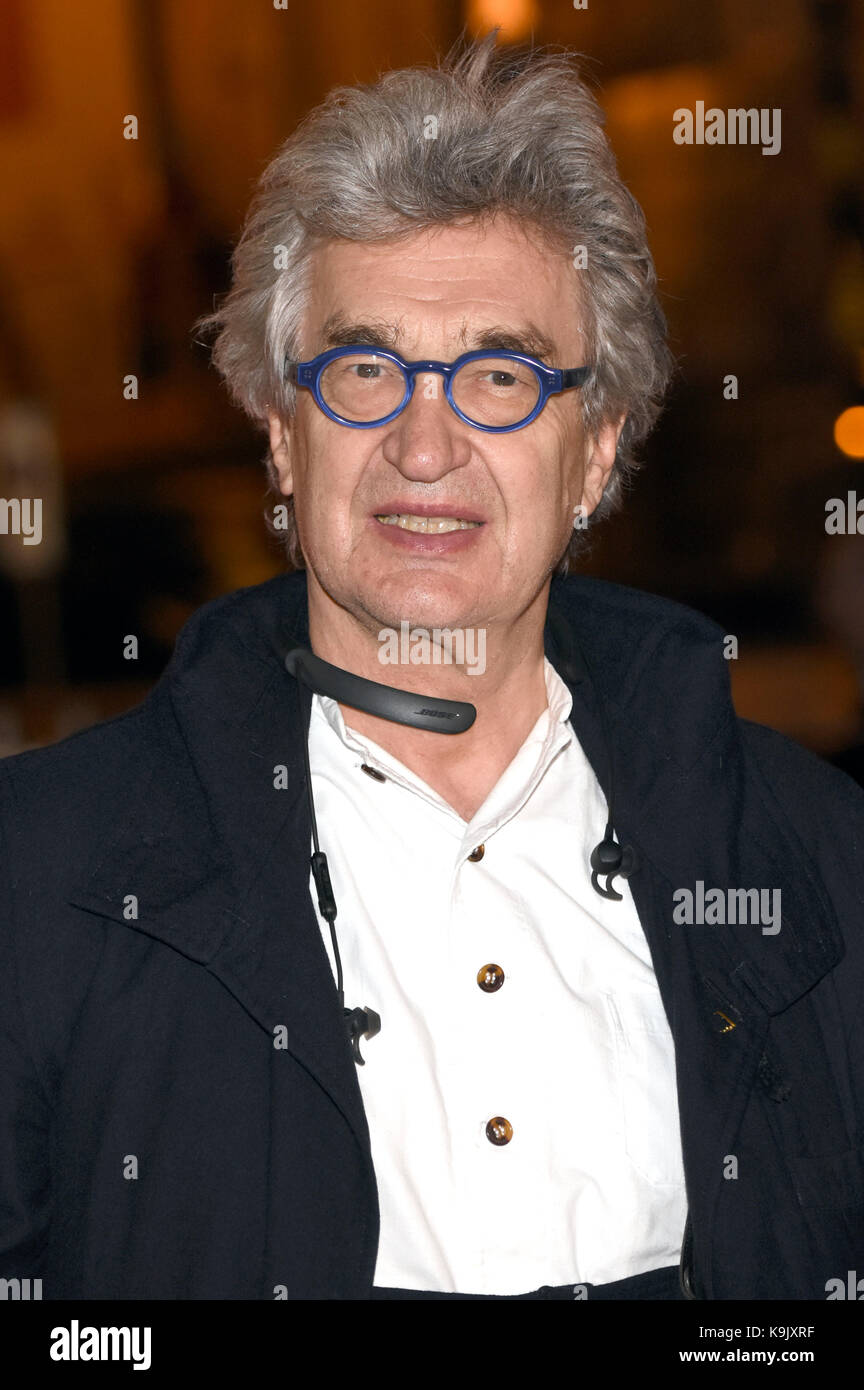San Sebastian, Spagna. 21 Settembre 2017. WIM Wenders è visto arrivare al 65 ° San Sebastian Film Festival il 21 settembre 2017 a San Sebastian, Spagna. Credit: Geisler-Fotopress/Alamy Live News Foto Stock