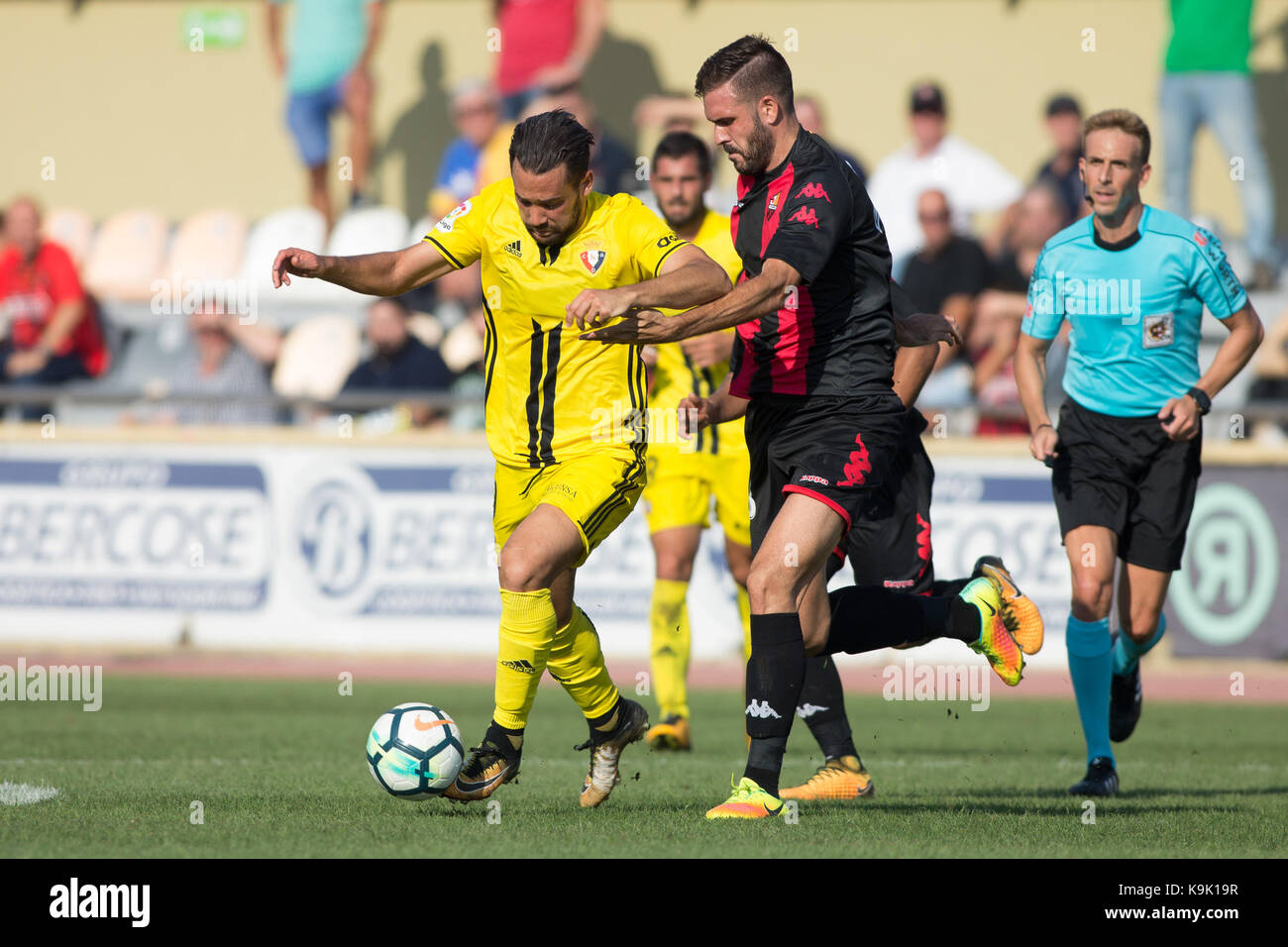 09 enrique gonzalez di ca osasuna duranti el Partido de la Liga 123 entre reus deportiu contra ca osasuna en el estadi Municipal de Reus el Settembre 23, 2017 en reus, Foto Stock