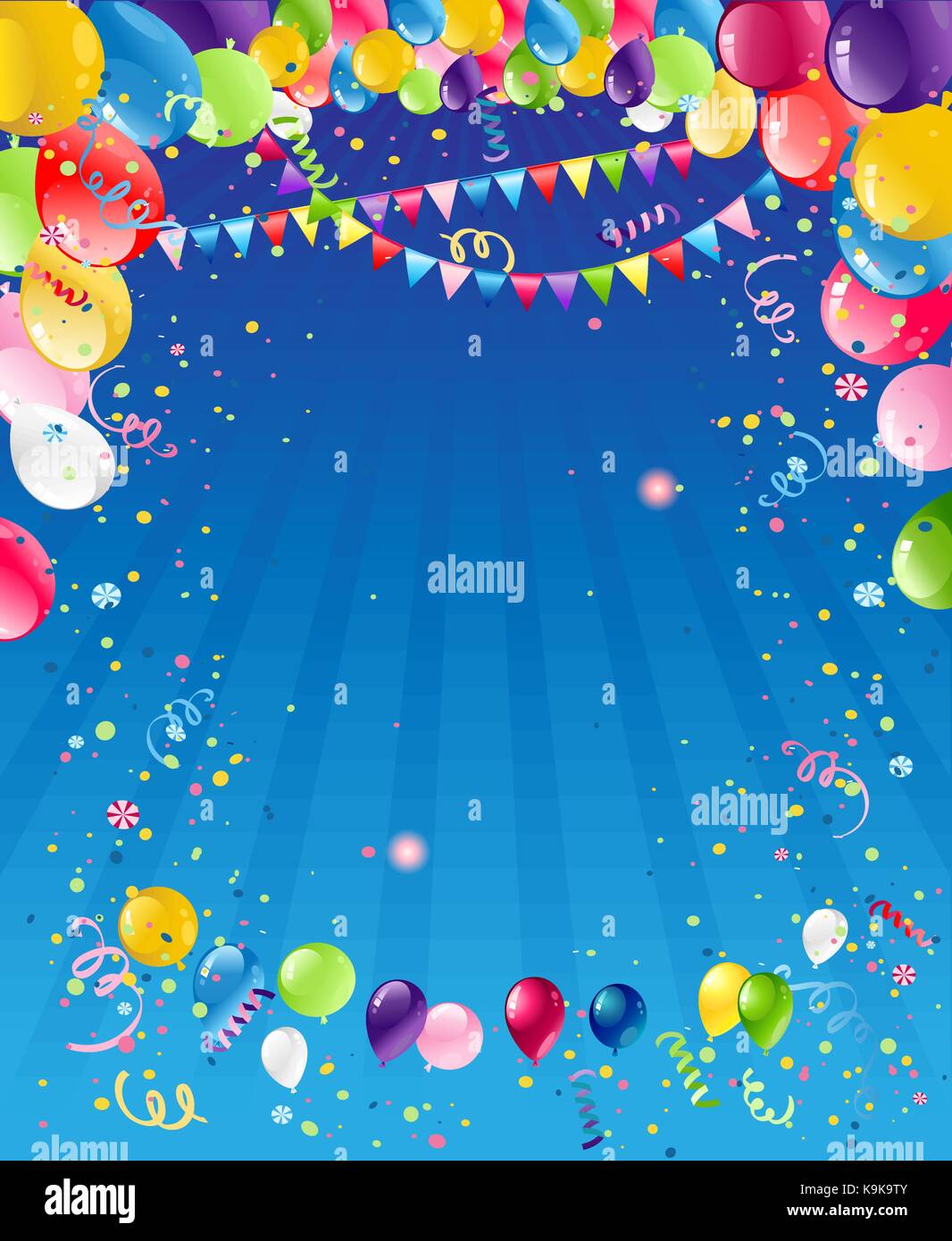 Blu sullo sfondo di compleanno Immagine e Vettoriale - Alamy