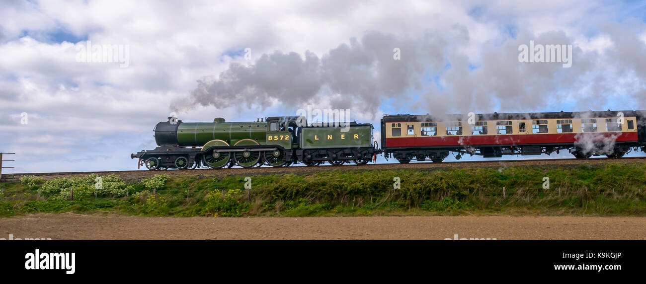 Treno a vapore sheringham north norfolk railway/ Inghilterra/ east coast/uk/ isole britanniche Foto Stock