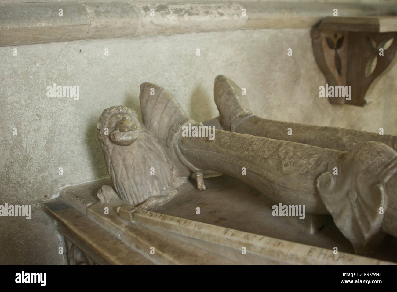 Tomba del barone william lovell (o lovel), 1397-1455 in st kenelm la chiesa, Minster Lovell, oxfordshire Foto Stock