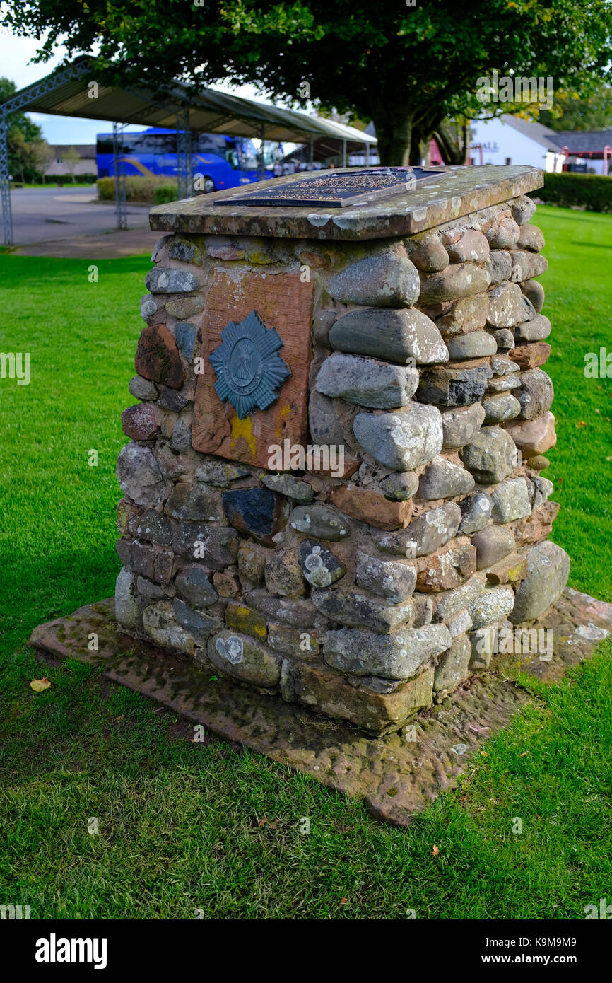 Memoriale al quintinshill disastro ferroviario 1925 Gretna Green - Scozia Foto Stock