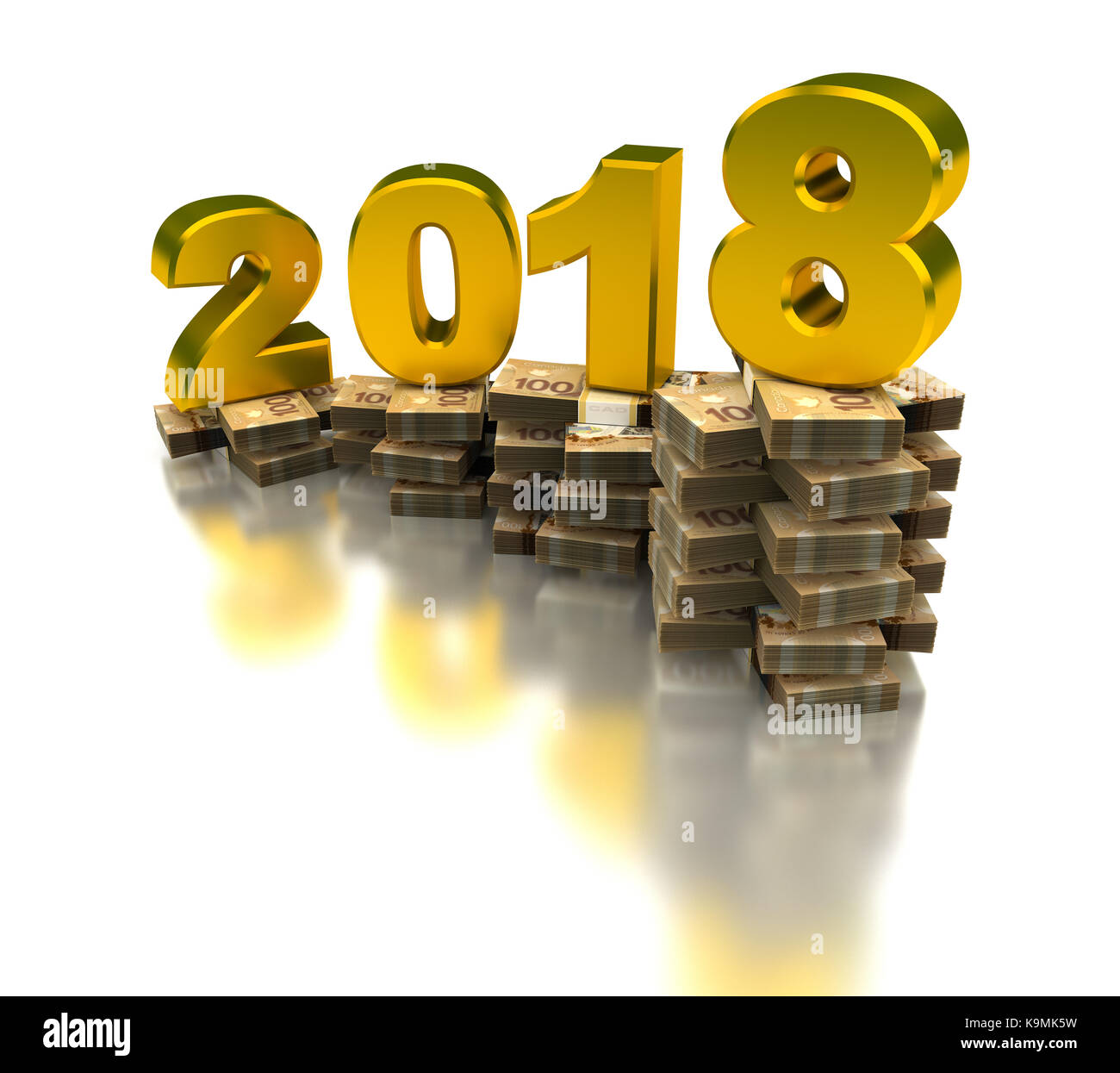 Crescente economia canadese 2018 Foto Stock