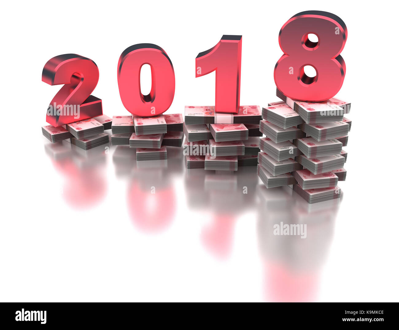 Crescente economia cinese 2018 Foto Stock