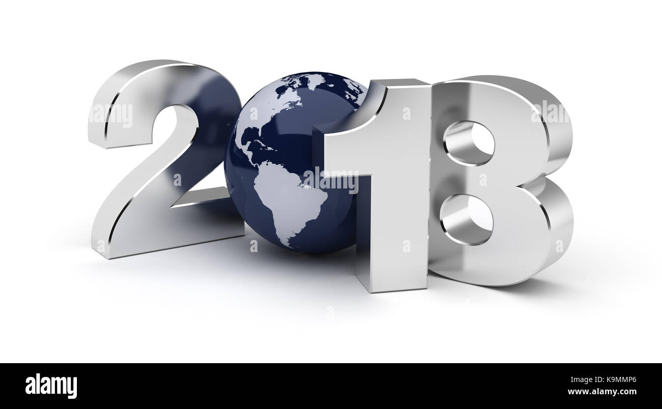 Nuovo anno 2018 Foto Stock