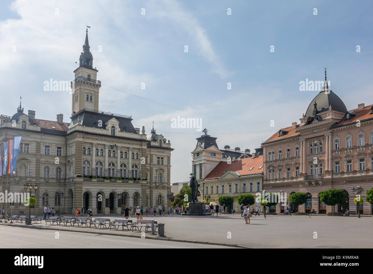 La Serbia, Novi Sad, piazza della Libertà Foto Stock