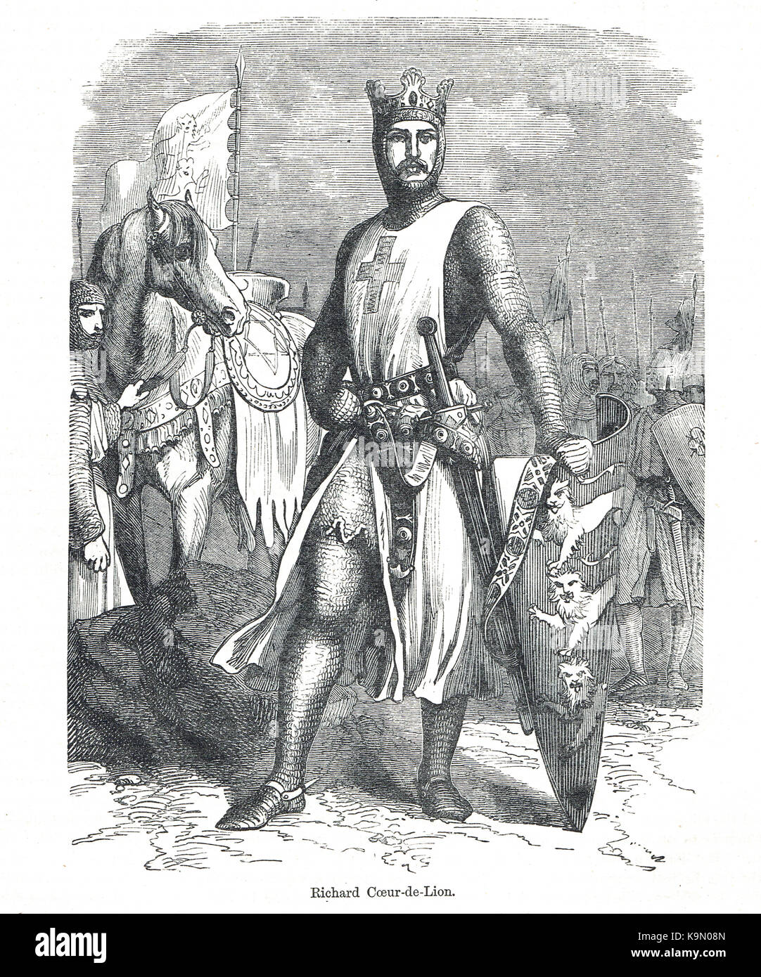 Re Riccardo i Cuor di leone, 1157-1199 Foto Stock