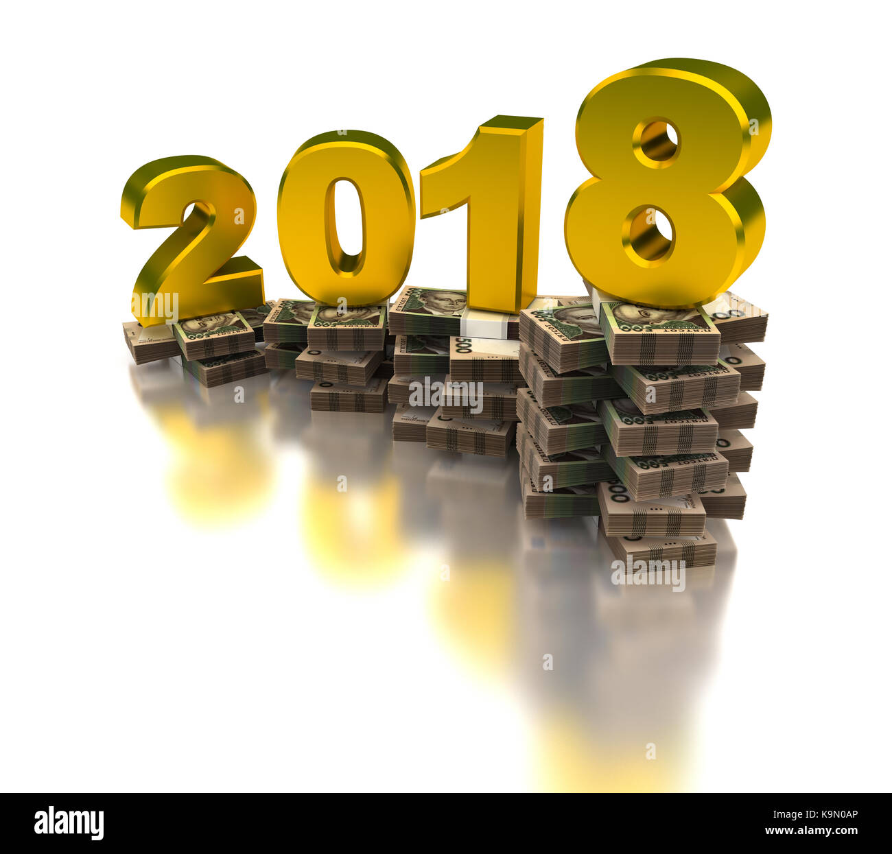 Crescente economia ucraina 2018 Foto Stock