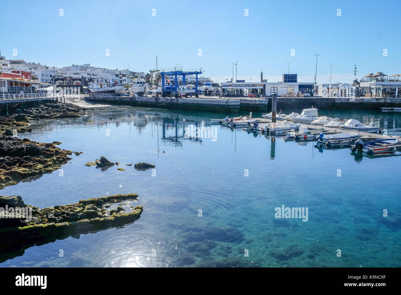 Puerto del carmen porto lanzarote Foto Stock