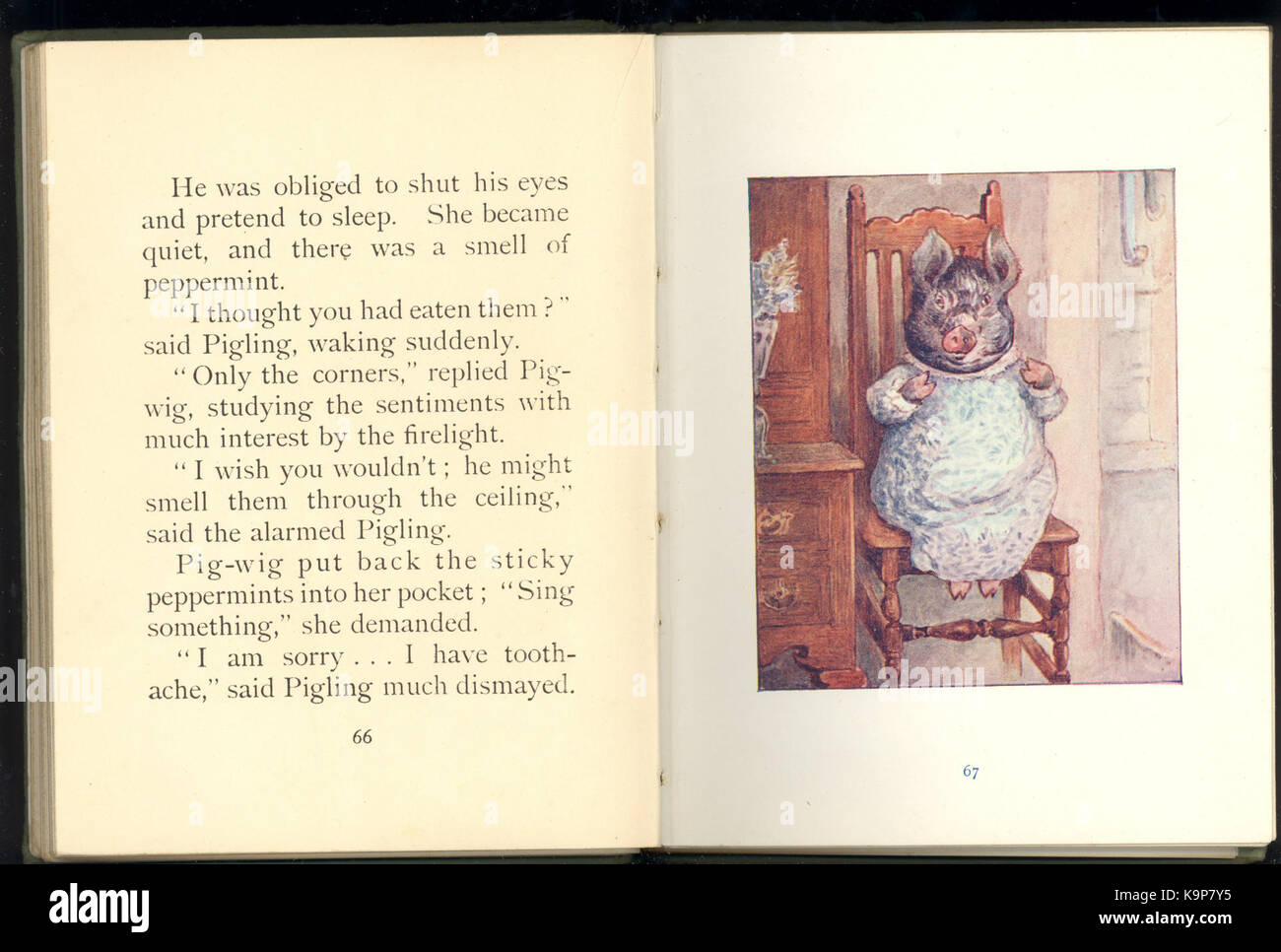 Blando Pigling pg 66 67 Foto Stock