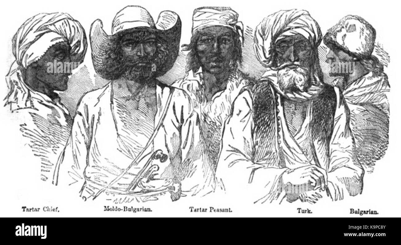 P405 Tartaro Chief, Moldo bulgaro, Tartaro contadino, Turk, Bulgaria Foto Stock