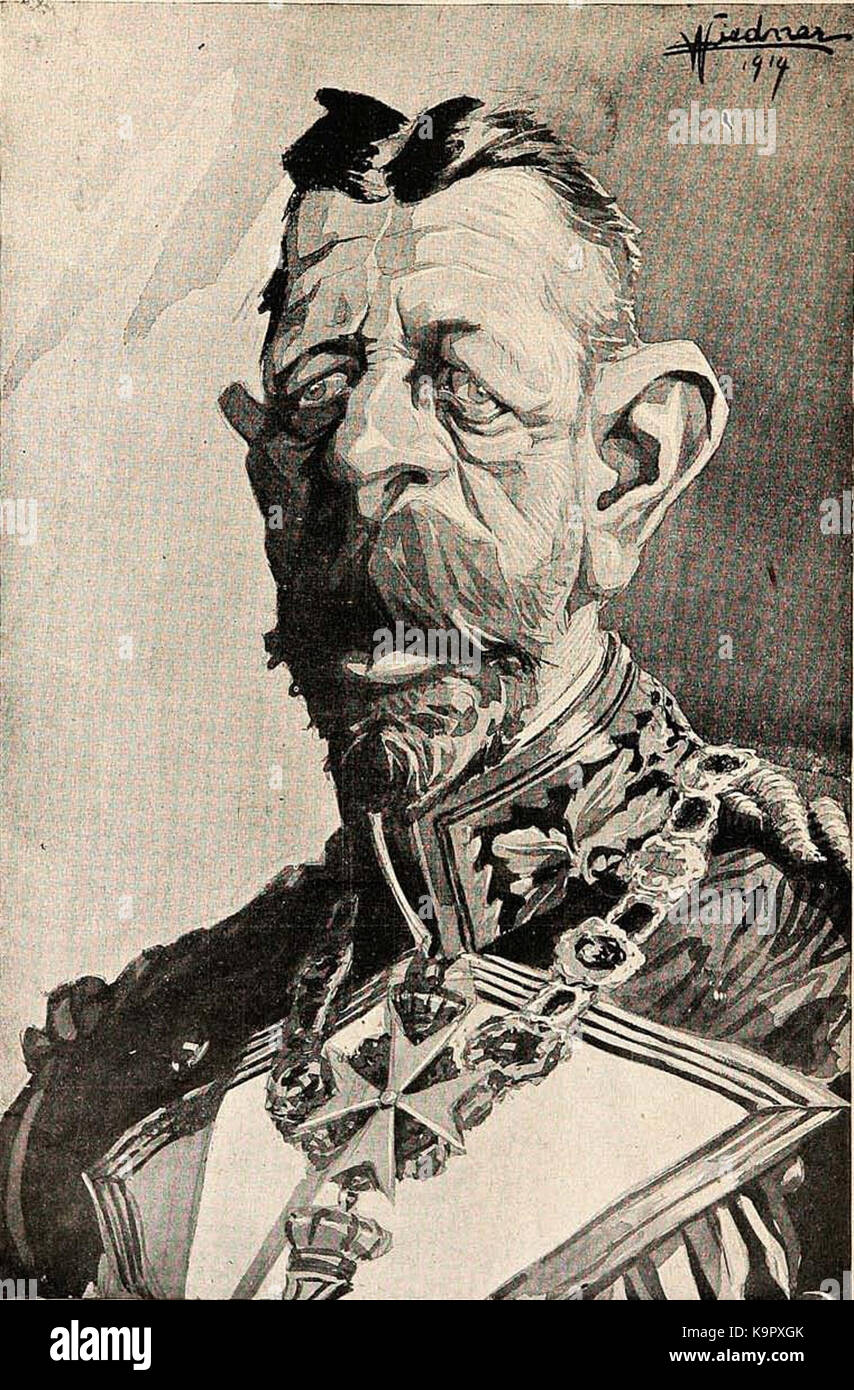 Prinz Heinrich Karikatur Wiedner 1914 Foto Stock