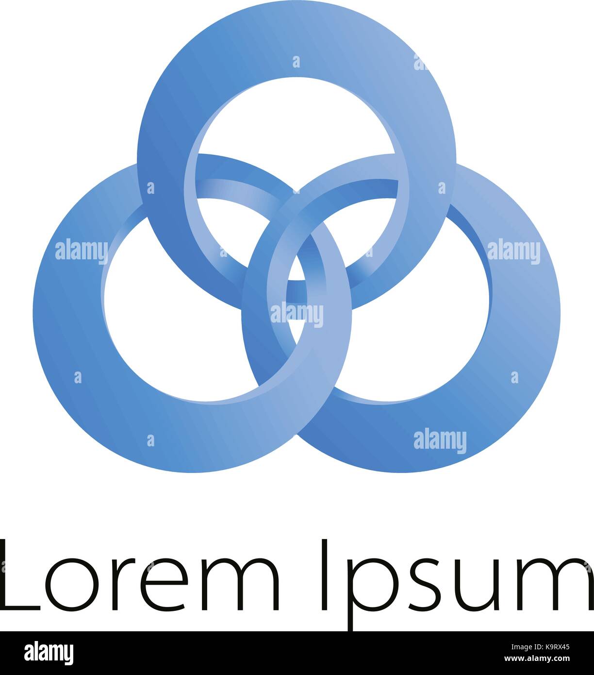 Abstract delle maglie di catena colorata logo vettoriale modello. Concetto di collegamento Illustrazione Vettoriale