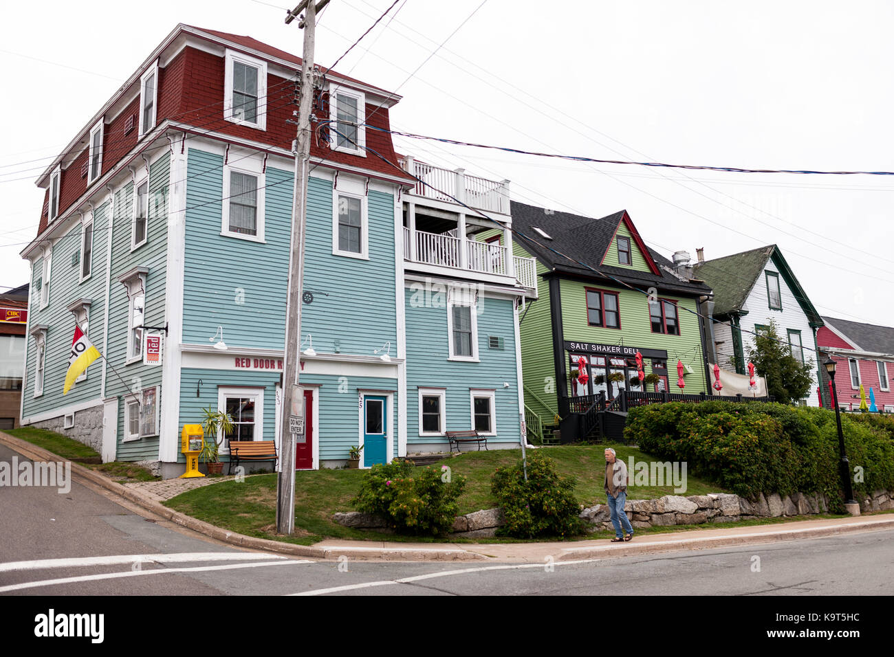 Fondata nel 1753 lunenburg, Nova Scotia, Canada è designato come sito patrimonio mondiale dell'unesco come pure un sito storico nazionale del Canada. Foto Stock