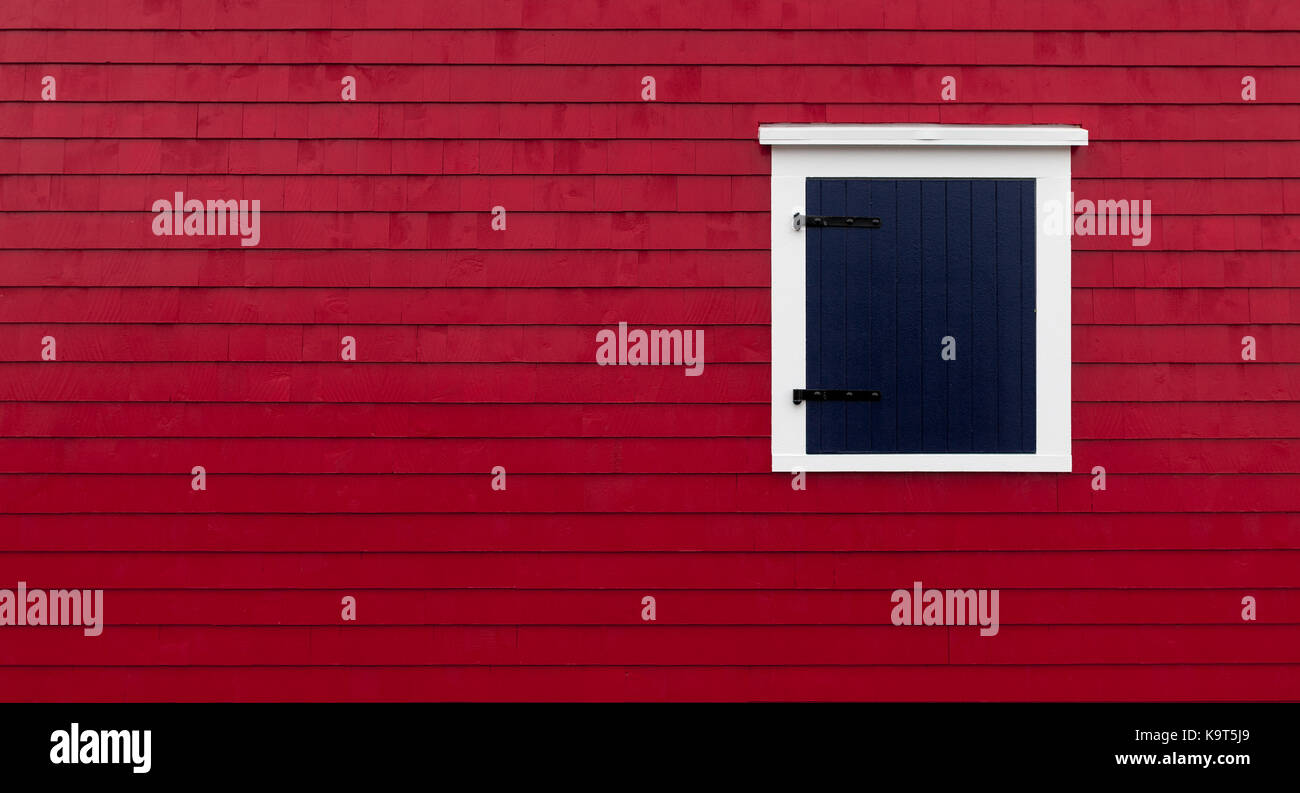 Dettagli architettonici di case e di aziende in Lunenburg. Fondata nel 1753 Lunenburg, Nova Scotia, Canada è designato come sito Patrimonio Mondiale dell'UNESCO, Foto Stock