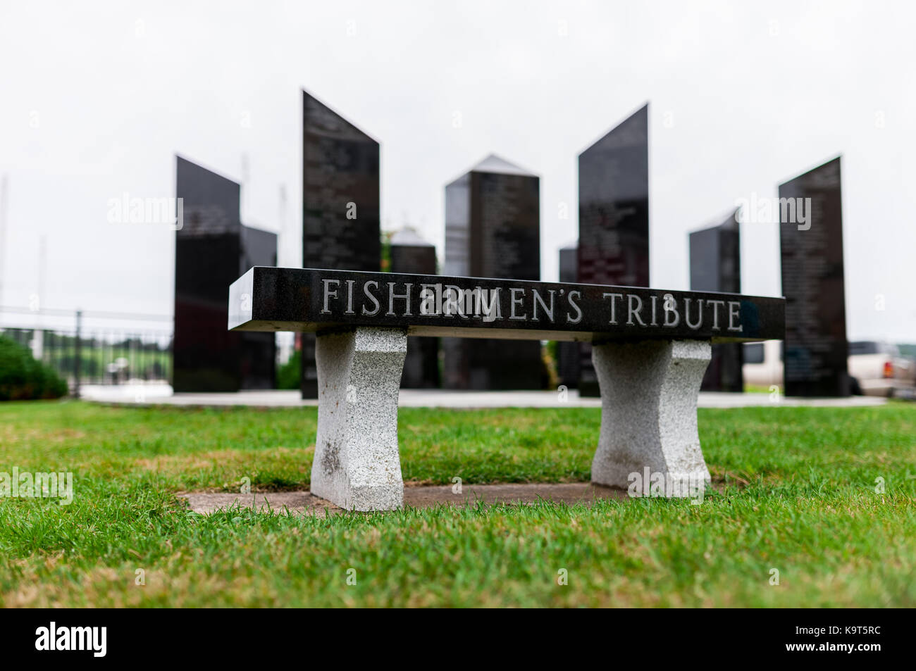 Svelato il agosto 25, 1996, il Fishermans omaggio è un memoriale per coloro che hanno perso in mare durante il lavoro per provvedere alle loro famiglie. Foto Stock