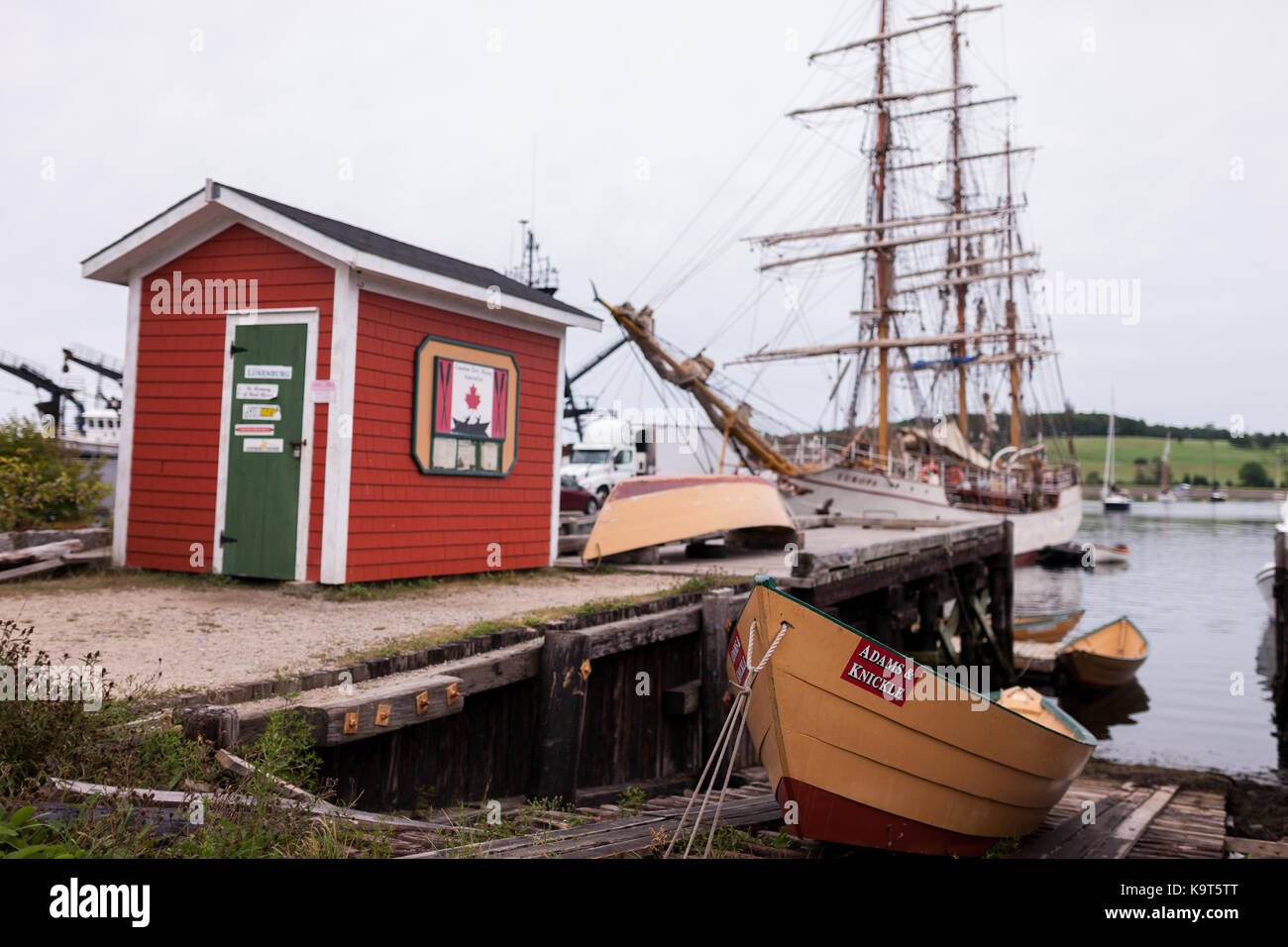 Fondata nel 1753 lunenburg, Nova Scotia, Canada è designato come sito patrimonio mondiale dell'unesco come pure un sito storico nazionale del Canada. Foto Stock