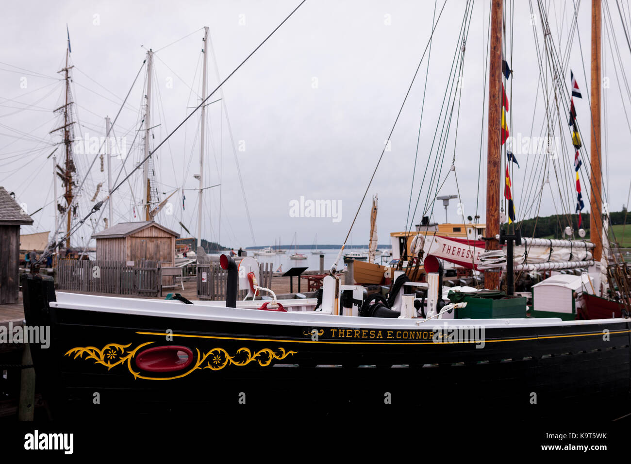 Fondata nel 1753 lunenburg, Nova Scotia, Canada è designato come sito patrimonio mondiale dell'unesco come pure un sito storico nazionale del Canada. Foto Stock