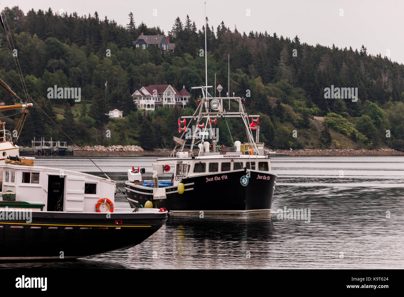Fondata nel 1753 lunenburg, Nova Scotia, Canada è designato come sito patrimonio mondiale dell'unesco come pure un sito storico nazionale del Canada. Foto Stock