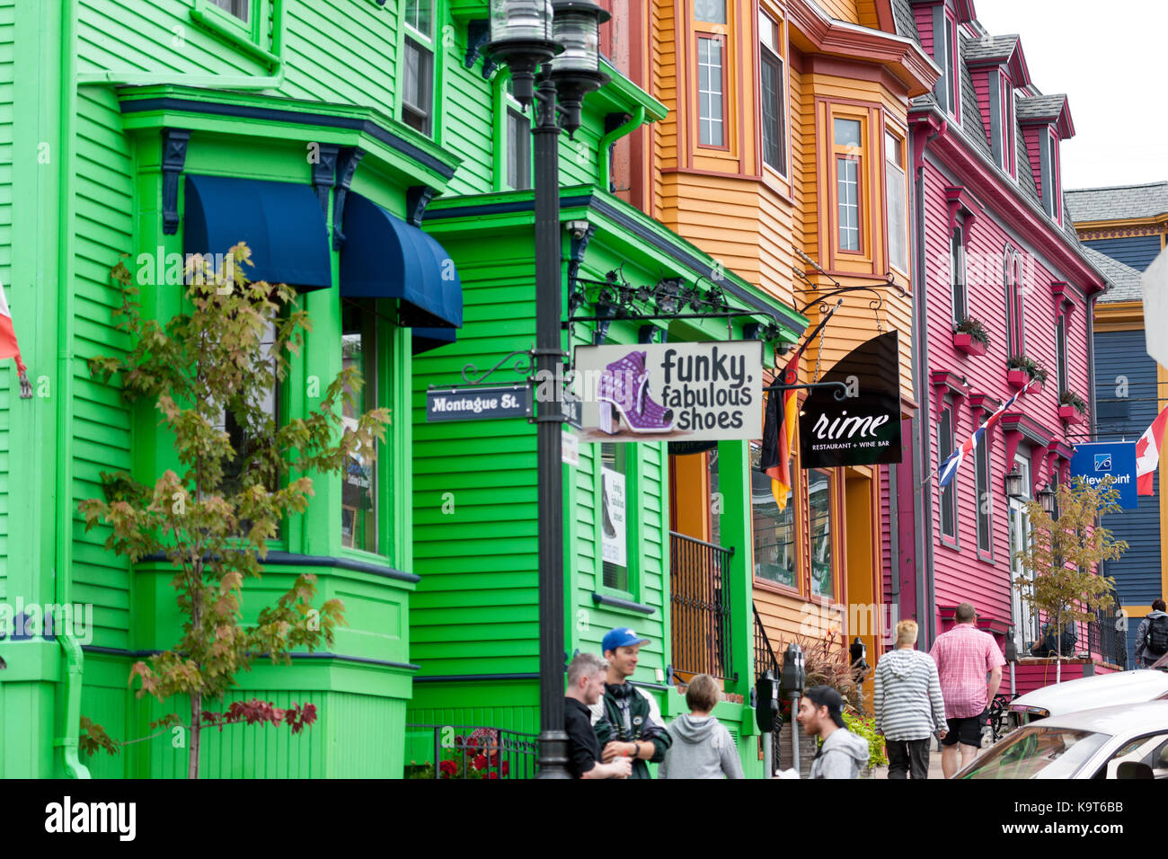 Fondata nel 1753 lunenburg, Nova Scotia, Canada è designato come sito patrimonio mondiale dell'unesco come pure un sito storico nazionale del Canada. Foto Stock