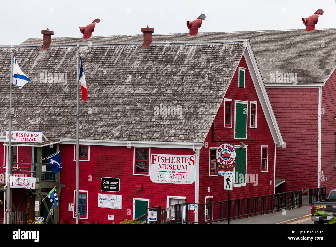 Fondata nel 1753 lunenburg, Nova Scotia, Canada è designato come sito patrimonio mondiale dell'unesco come pure un sito storico nazionale del Canada. Foto Stock