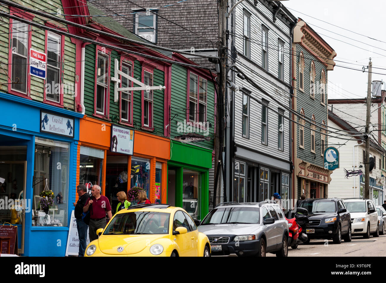 Fondata nel 1753 lunenburg, Nova Scotia, Canada è designato come sito patrimonio mondiale dell'unesco come pure un sito storico nazionale del Canada. Foto Stock