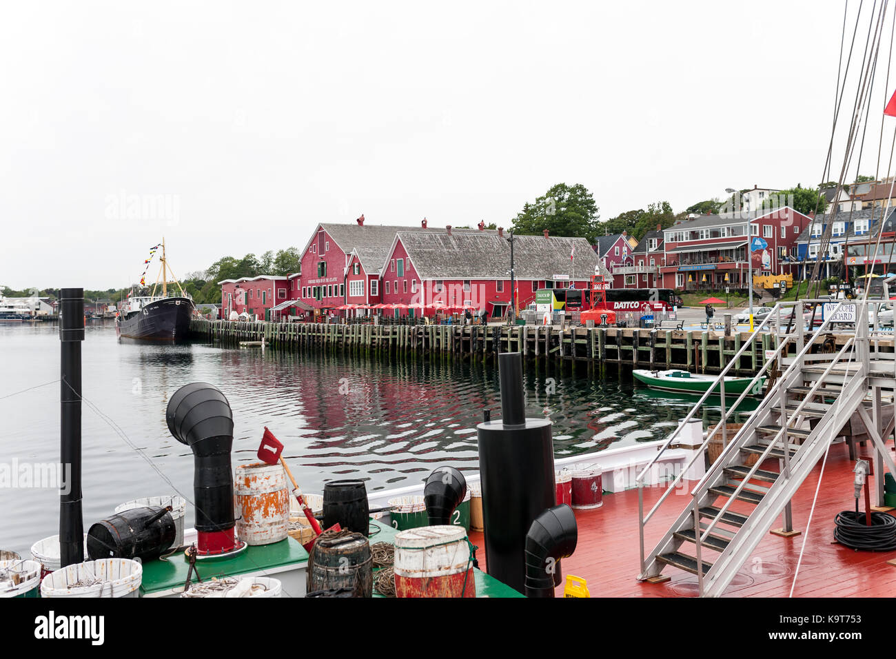 Fondata nel 1753 lunenburg, Nova Scotia, Canada è designato come sito patrimonio mondiale dell'UNESCO, il sito storico nazionale del Canada. Foto Stock