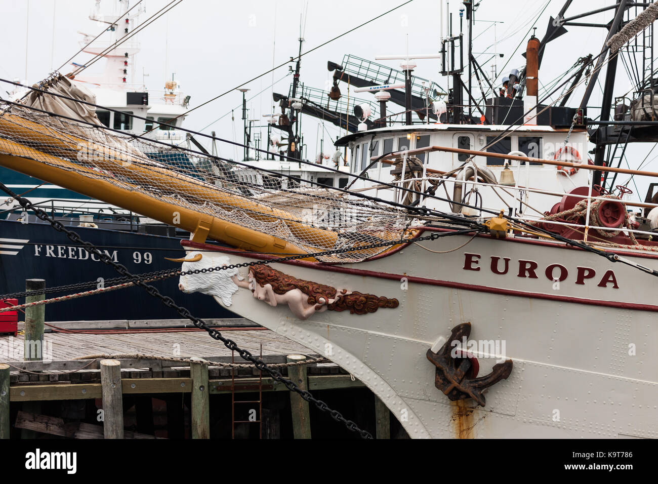 Fondata nel 1753 lunenburg, Nova Scotia, Canada è designato come sito patrimonio mondiale dell'UNESCO, il sito storico nazionale del Canada. Foto Stock