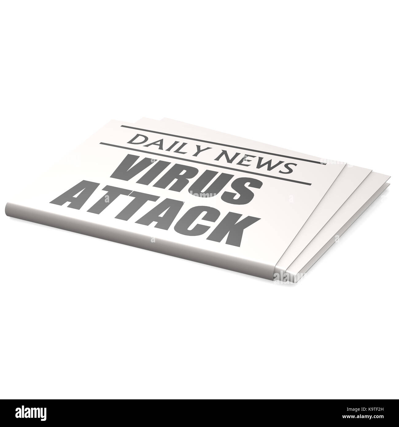 Giornale di attacchi di virus Foto Stock