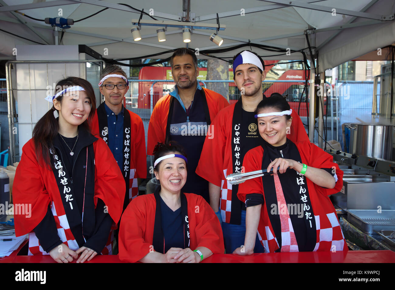 Trafalgar Square, Regno Unito. 24Sep, 2017. Giappone Matsuri 2017 ha avuto luogo a Trafalgar Square a Londra. Un festival di cultura giapponese con cibo, musica, danza, arti marziali e molto di più. Il festival è ora nel suo nono anno. Credito: Keith Larby/Alamy Live News Foto Stock