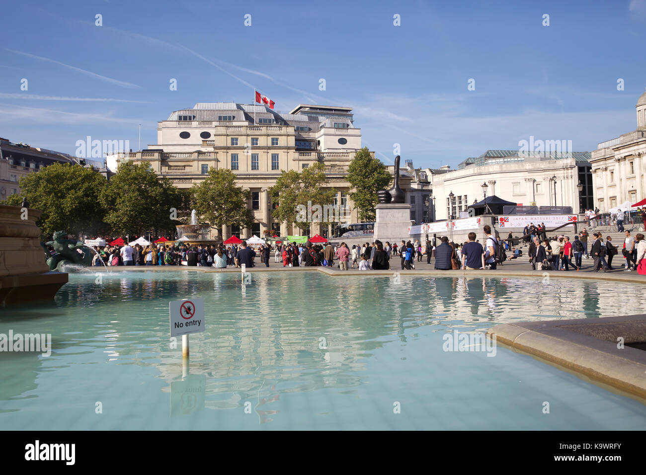 Trafalgar Square, Regno Unito. 24Sep, 2017. Giappone Matsuri 2017 ha avuto luogo a Trafalgar Square a Londra. Un festival di cultura giapponese con cibo, musica, danza, arti marziali e molto di più. Il festival è ora nel suo nono anno. Credito: Keith Larby/Alamy Live News Foto Stock