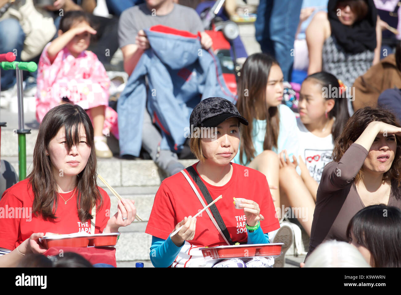 Trafalgar Square, Regno Unito. 24Sep, 2017. Giappone Matsuri 2017 ha avuto luogo a Trafalgar Square a Londra. Un festival di cultura giapponese con cibo, musica, danza, arti marziali e molto di più. Il festival è ora nel suo nono anno. Credito: Keith Larby/Alamy Live News Foto Stock