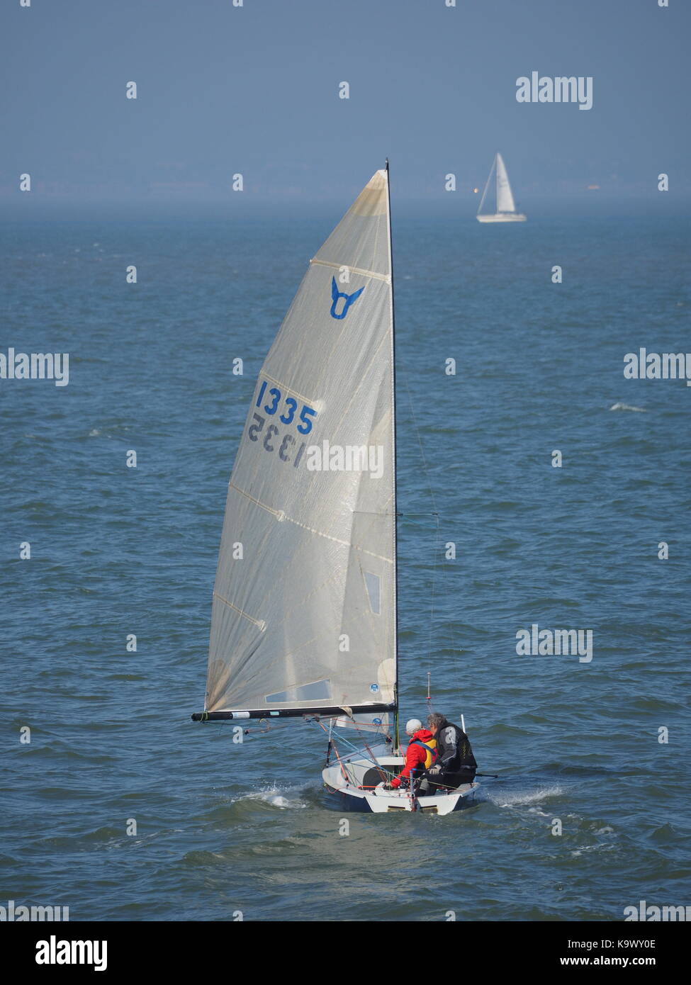 Un Osprey class sailing dinghy. Foto Stock