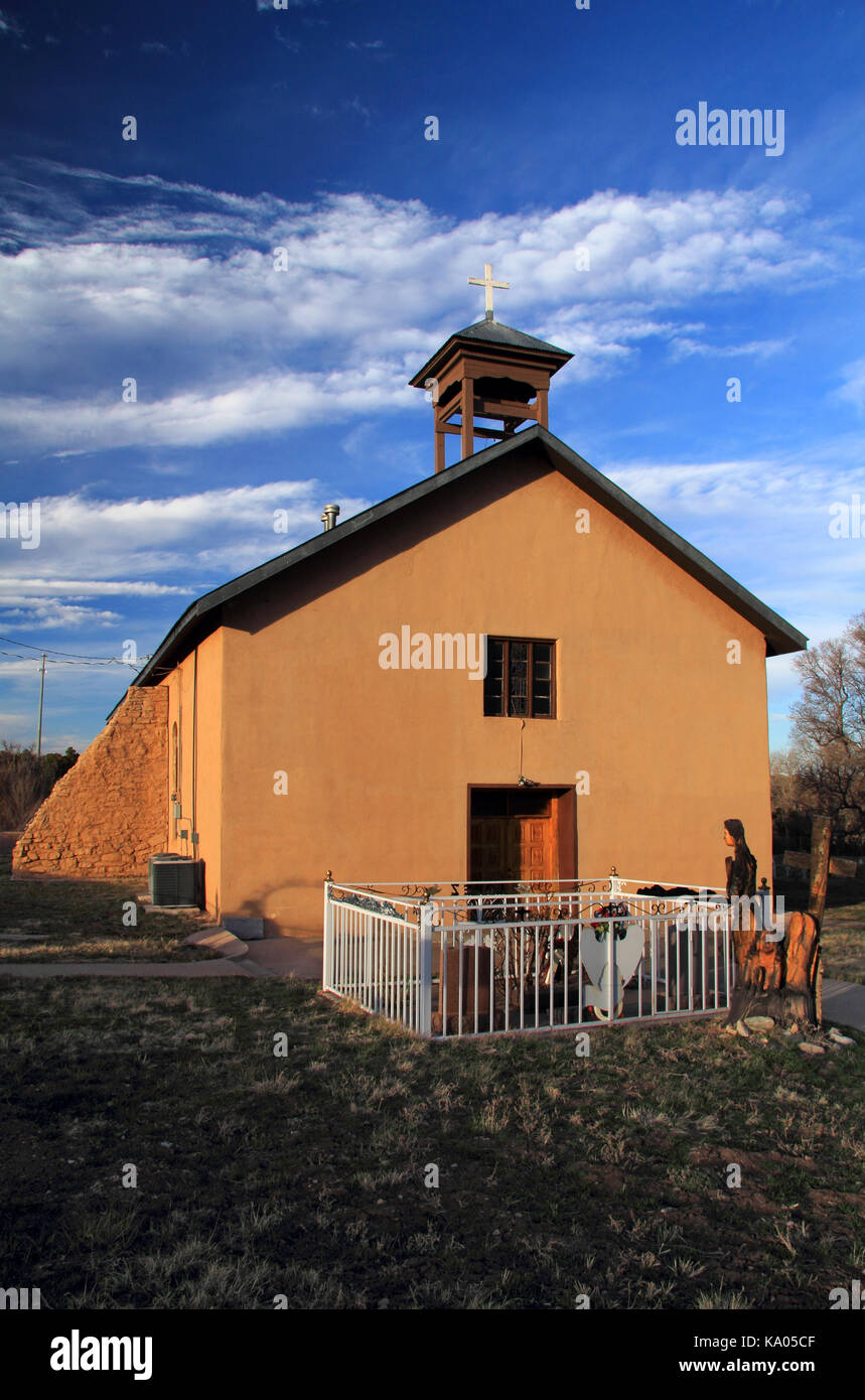 Nuestra Señora de los Dolores chiesa cattolica è uno dei numerosi storici siti religiosi che sono sparsi in tutto lo stato americano del New Mexico Foto Stock