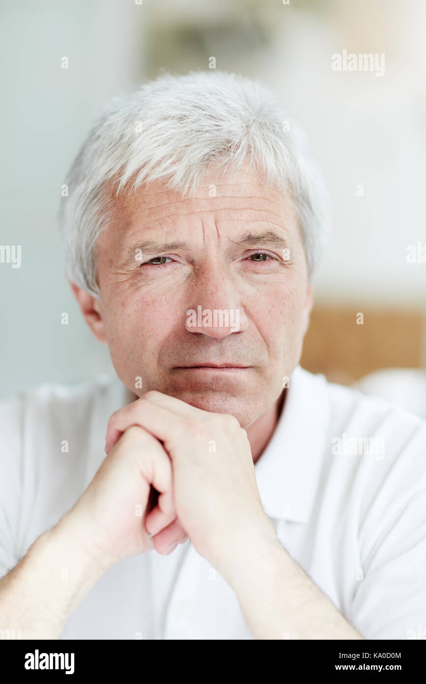 Uomo pensionato Foto Stock