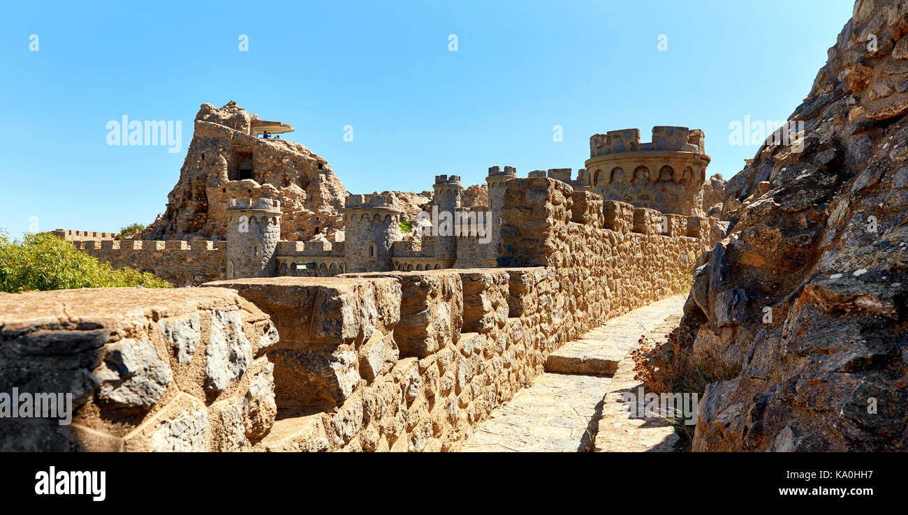 Batteria castillitos, fortificazioni di Cartagena, provincia di murcia spagna Foto Stock