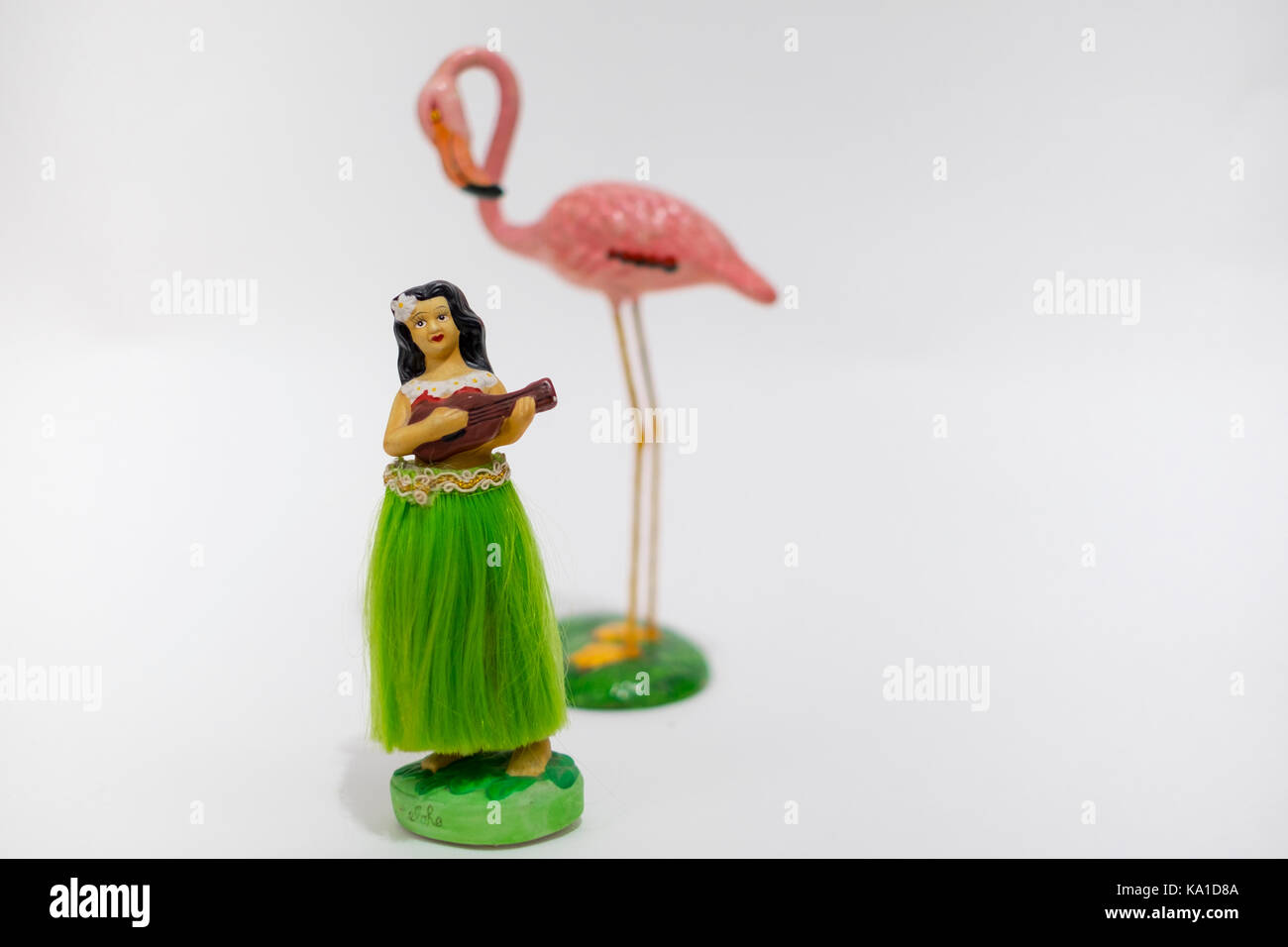 Decorazione di oggetti di decorazione con un gusto kitsch Foto Stock