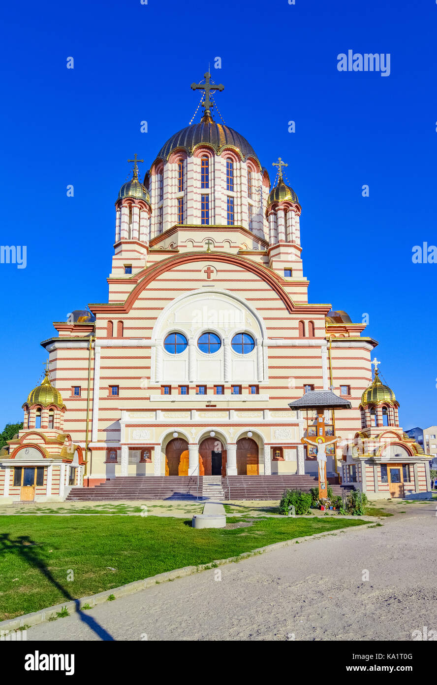 Cattedrale ortodossa di Fagaras, contea di Brasov, Romania Foto Stock