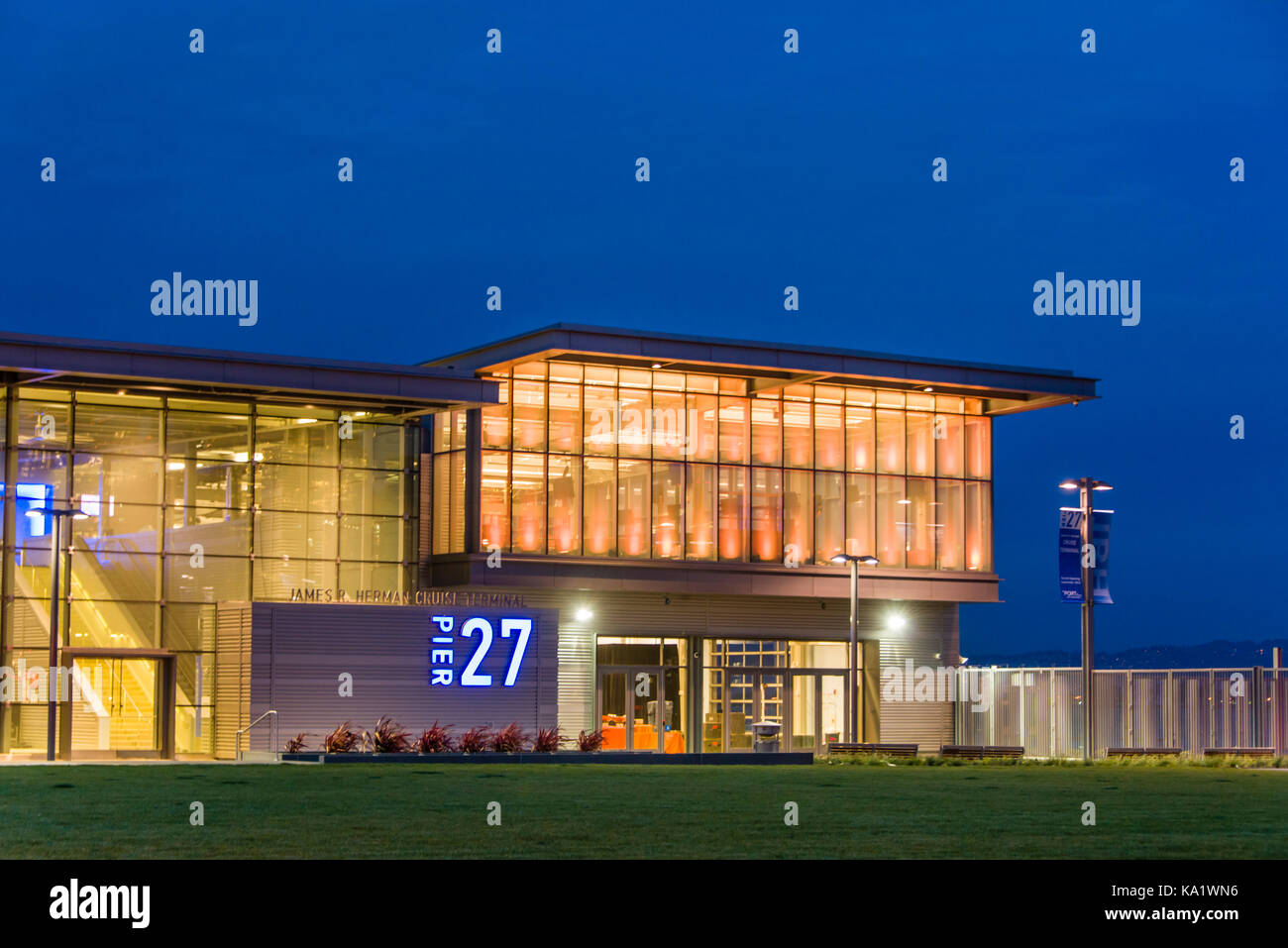 James R. Herman Cruise Terminal di Pier 27, San Francisco, California Foto Stock