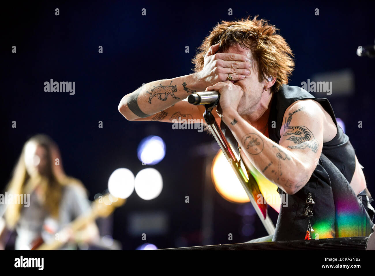 Las Vegas, Nevada - Settembre 23, 2017 - Gabbie l'Elefante esibirsi sul palco della vita è festival bellissimo giorno 2 nel centro di Las Vegas - Credit: Ken Howard/Alamy Live News Foto Stock