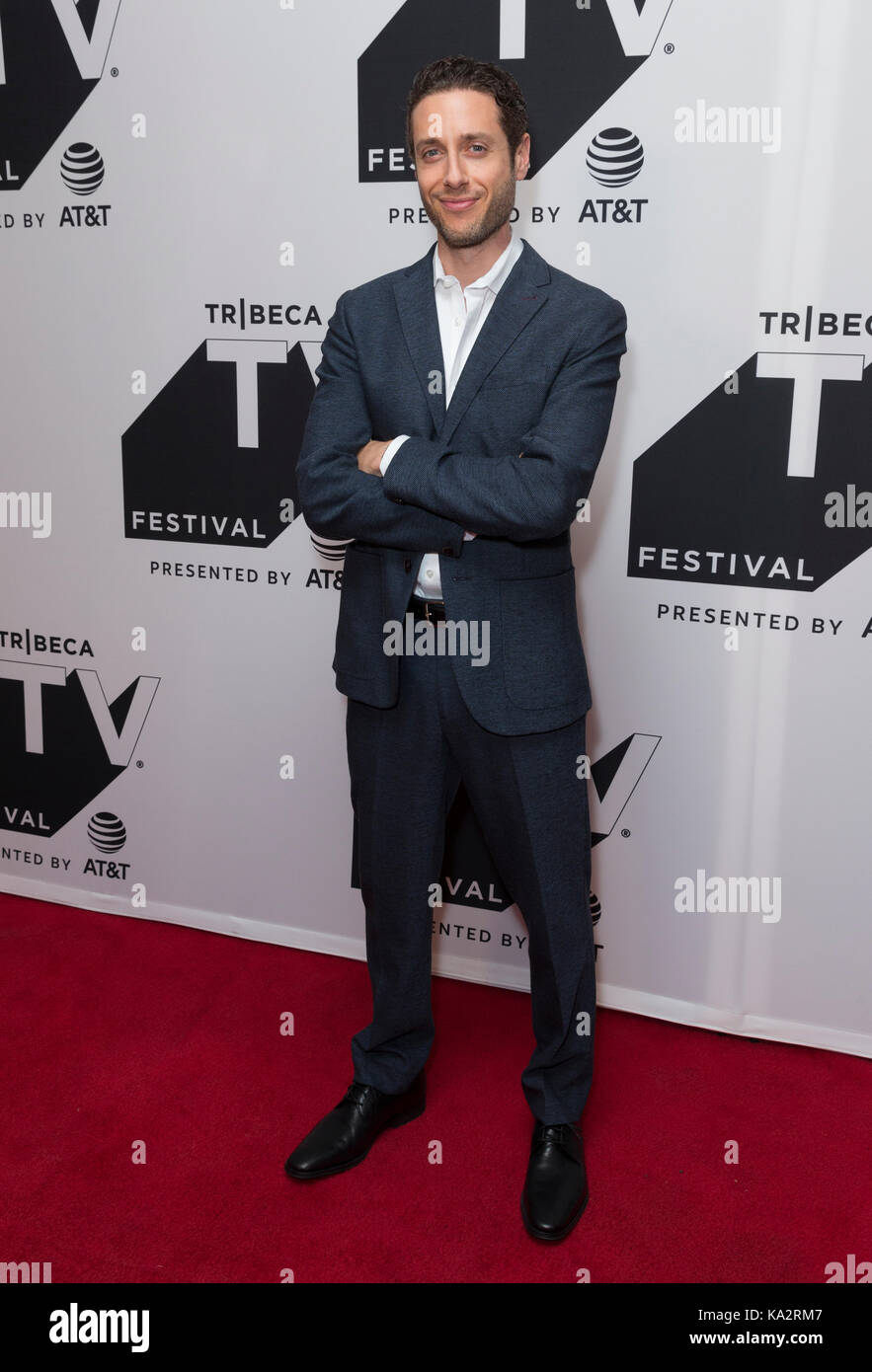 New york, Stati Uniti. 24Sep, 2017. new york, ny, Stati Uniti d'America - 24 settembre 2017: Paulo costanzo assiste designato superstite stagione 2 premiere durante il Tribeca tv festival a cinepolis chelsea credito: lev radin/alamy live news Foto Stock